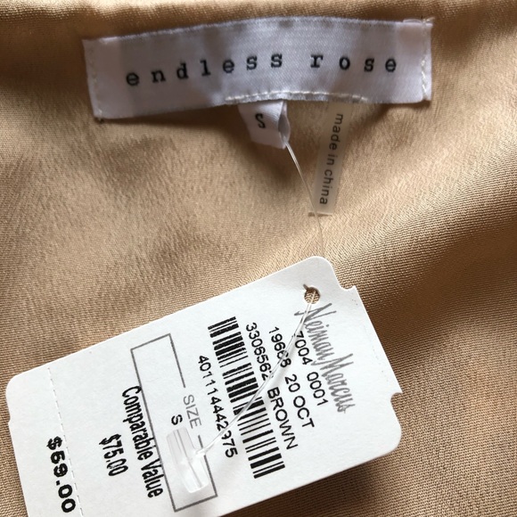 ENDLESS ROSE Leopard Ruffle Top, Small - Picture 3 of 3